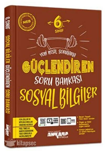 Ankara 6 Sınıf Sosyal Bilgiler Güçlendiren Soru Bankası
