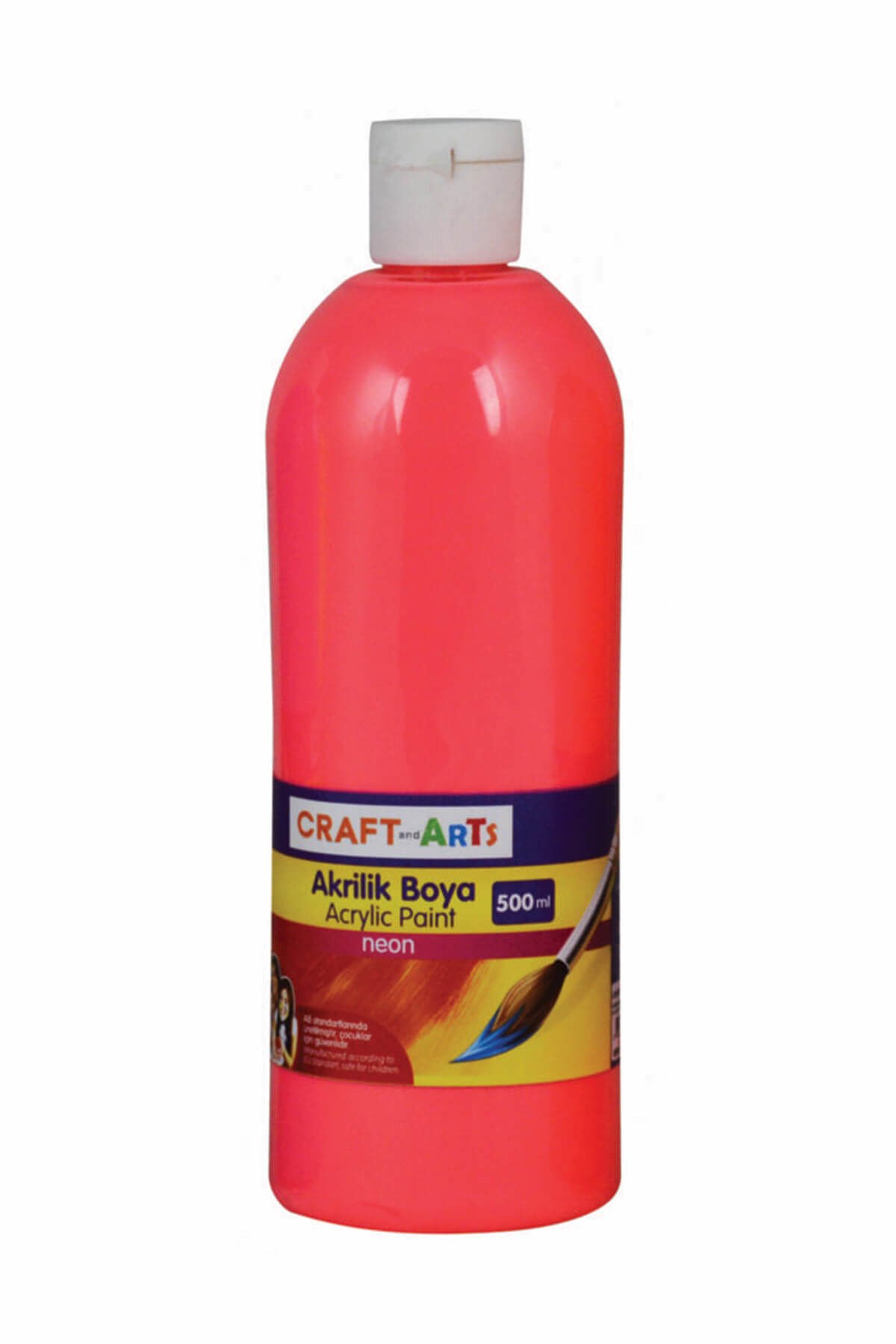 Akrilik Boya 500 Ml - Neon Pembe