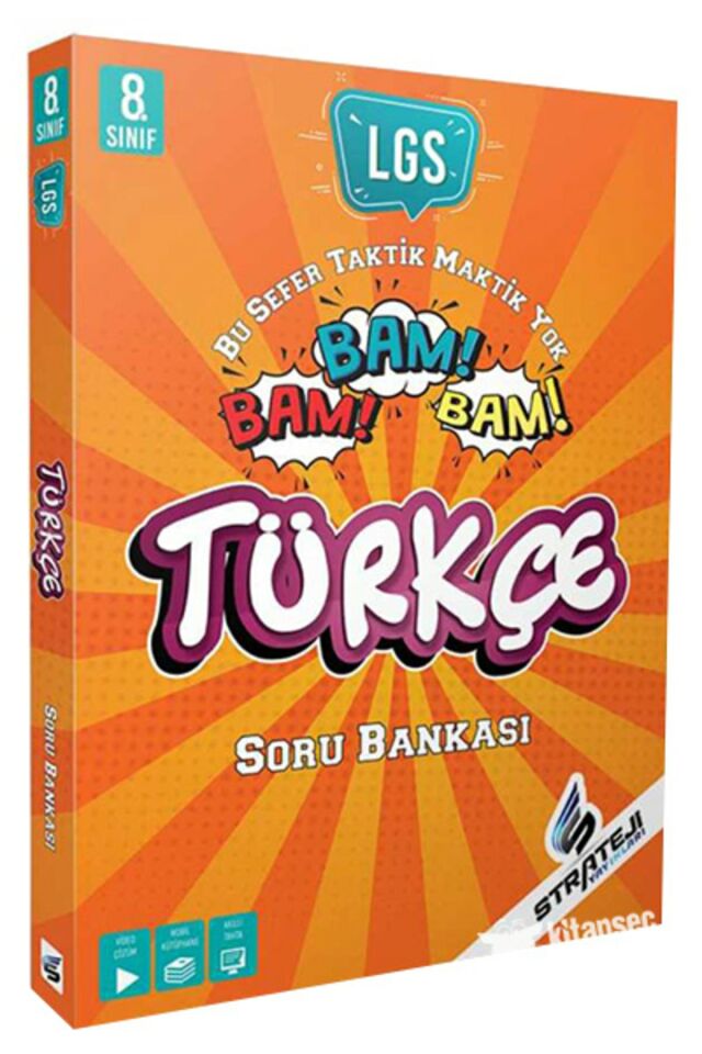 Strateji Yayınları 8. Sınıf Türkçe Bam Bam Soru Bankası