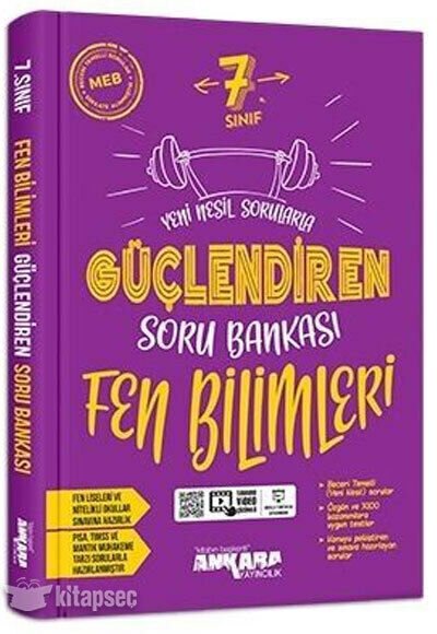Ankara 7 Sınıf Fen Bilimleri Güçlendiren Soru Bankası