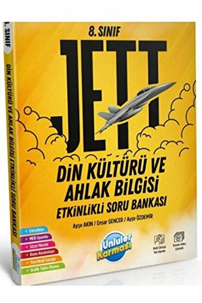 8. Sınıf Jett Din Kültürü ve Ahlak Bilgisi Etkinlikli Soru Bankası / Ünlüler Karması / 9786057002730
