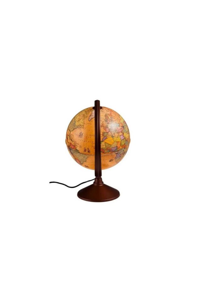 Globe Işıklı Antik Küre 26cm