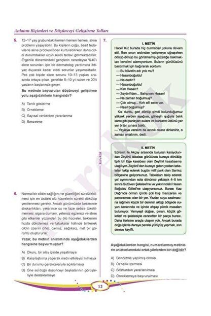 8. Sınıf Lgs Paragraf Soru Bankası Yni
