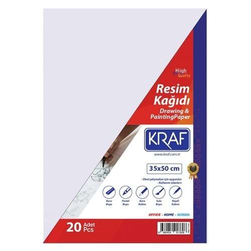 KRAF RESİM KAĞIDI 35x50 20 Lİ