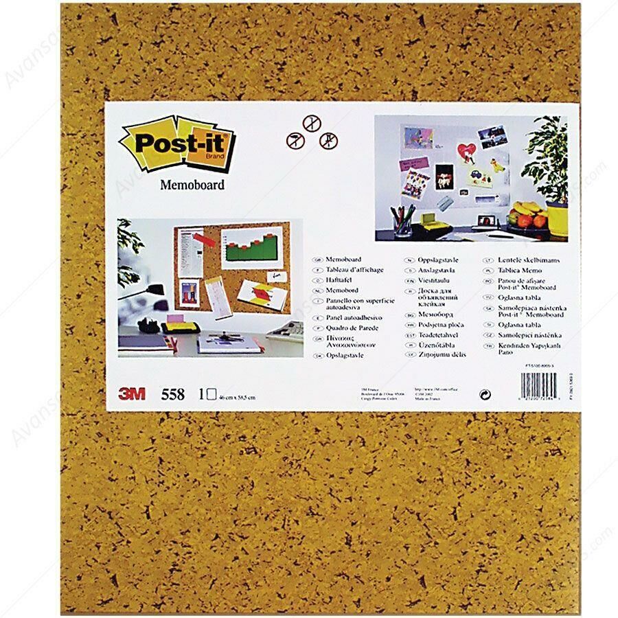 POSTİT YAPIŞKANLI PANO 46*58 KAHVE