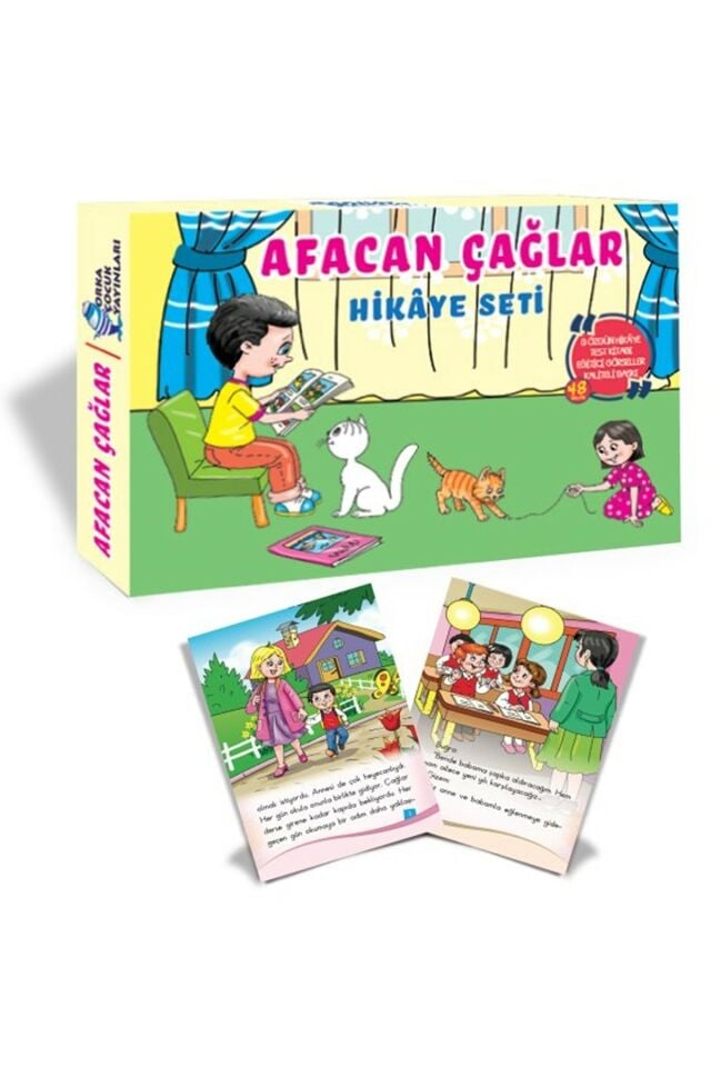 Afacan Çağlar Hikâye Seti (8 Kitap) (orka Çocuk)
