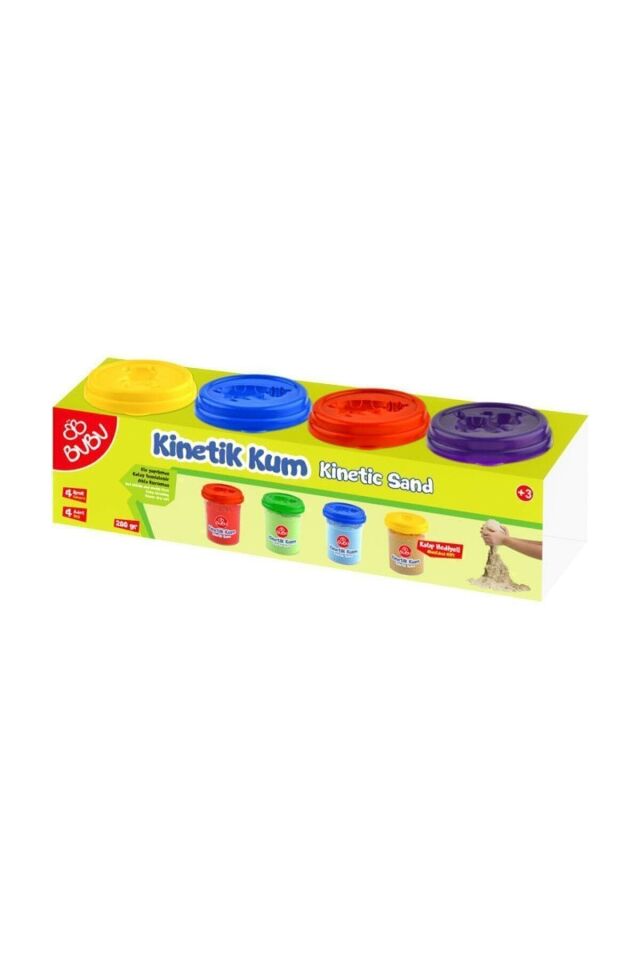 Kinetik Kum 4 Renk X 200 Gr. Bardak Eğlendic Ioyuncaklar ( Kırtasiye)