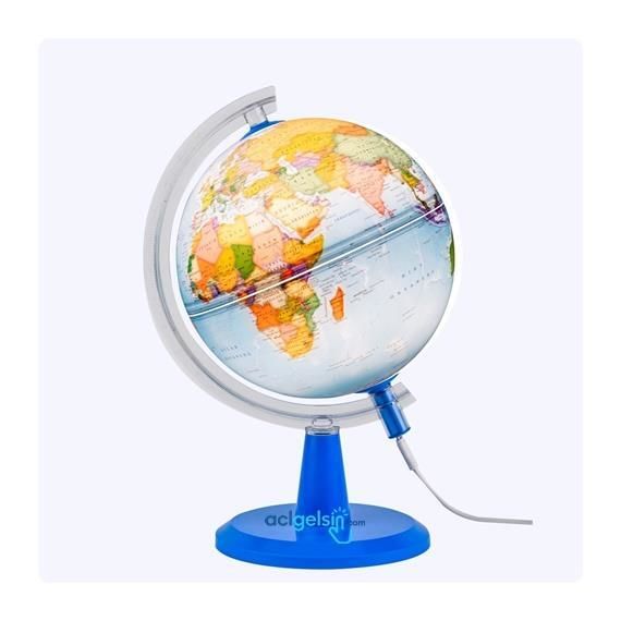 Gürbüz Modern Siyasi Işıklı Küre 26cm