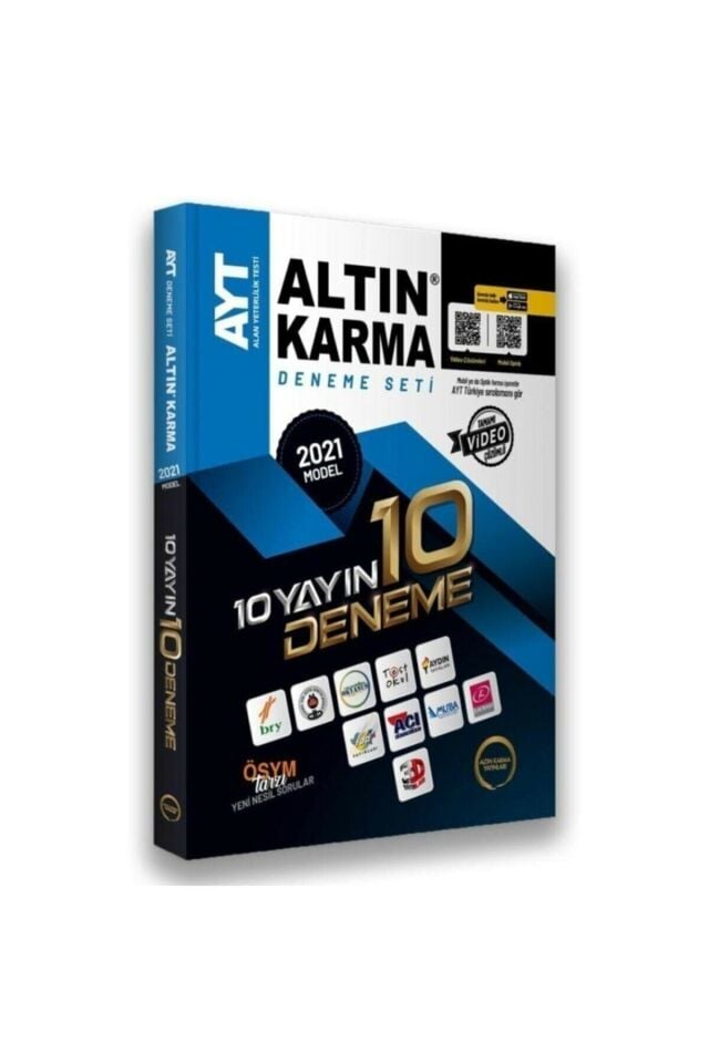 Altın Karma 2022 Ayt 10 Farklı Yayın 10 Deneme Seti