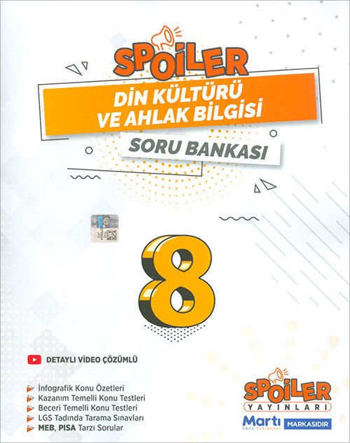 Spoiler 8 Sınıf Din Kültürü Soru Bankası