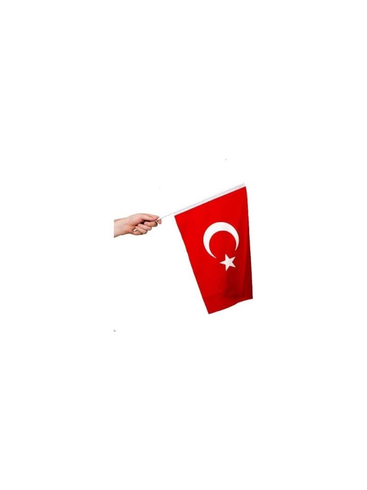Buket Türk Bayrağı Kumaş 30*45 Çıtalı