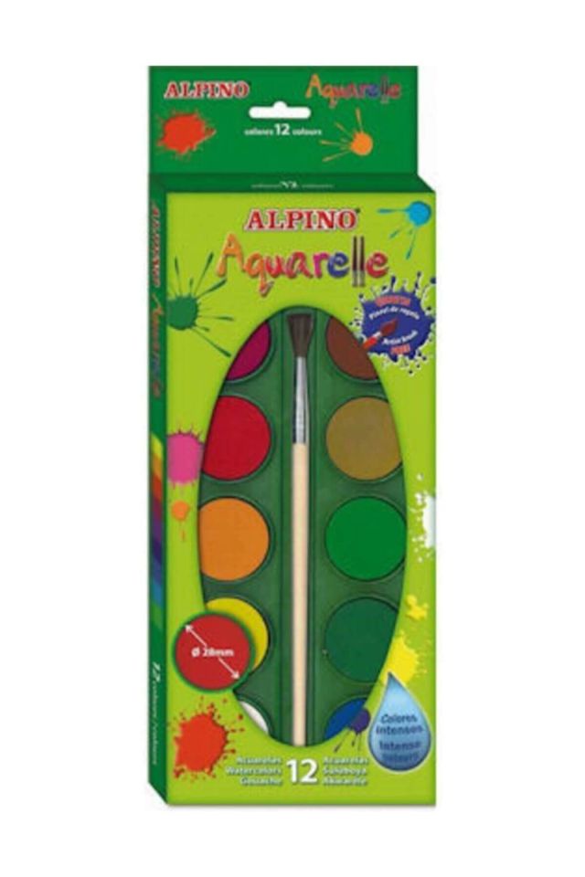 Alpino 12 Renk Sulu Boya / Aq-01