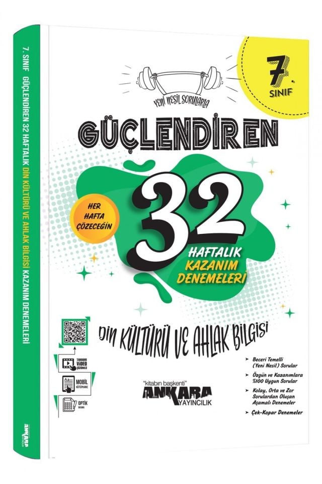 7. Sınıf Güçlendiren 32 Haftalık Din Kültürü Ve Ahlak Bilgisi Kazanım Denemeleri