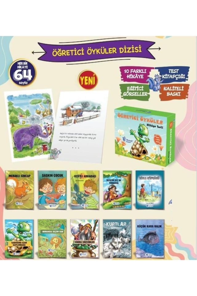 Morışık 3. Sınıf Öğretici Öyküler Dizisi (10 Kitap)