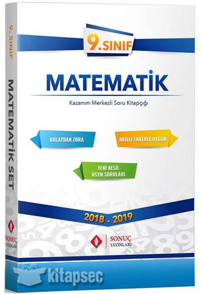 Sonuç 9 Sınıf Matematik Kazanım Merkezli Soru Kitapçığı (Modüler Set)
