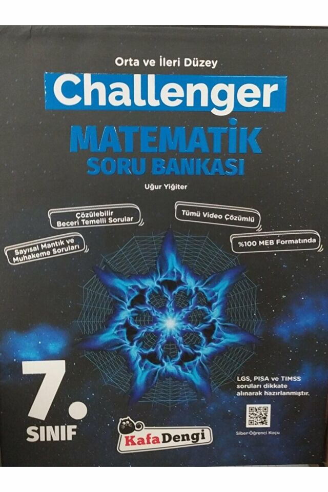 7. Sınıf Challenger Matematik Soru Bankası / Uğur Yiğiter / Kafa Dengi Yayınları / 9786257079747