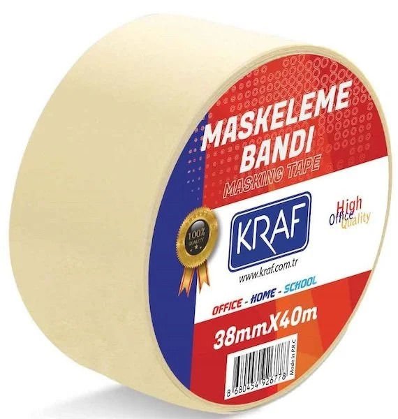 KRAF MASKELEME BANDI Kağıt Bant 38mmX40m 4038G