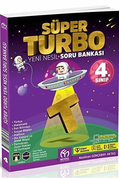 4. Sınıf Süper Turbo Yeni Nesil Soru Bankası / Model Eğitim Yayıncılık / 9786257846479