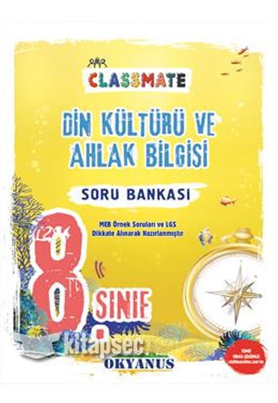 Okyanus 8 Sınıf Classmate Din Kültürü Ve Ahlak Bilgisi Soru Bankası