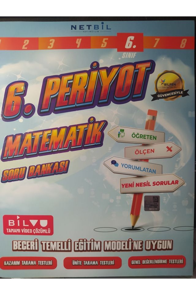 6.sınıf Matematik Periyot Soru Bankası Güncellenmiş Yeni Baskı