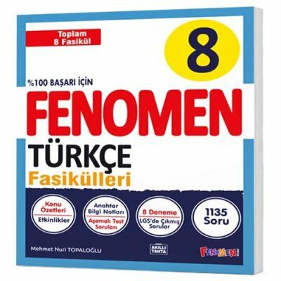 Fenomen 8. Sınıf Türkçe Fasikül Seti (8 Kitap) / Kolektif / Fenomen Kitap / 9786258450866