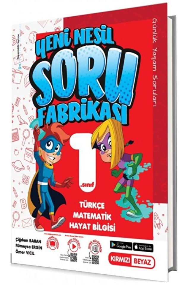 1. Sınıf Bütün Dersler Soru Fabrikası / Kolektif / Kırmızı Beyaz Yayınları / 9786257461467