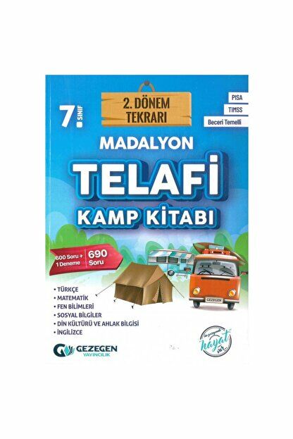 Gezegen Yayınları 7. Sınıf 2.dönem Tekrarı Madalyon Telafi Kamp Kitabı