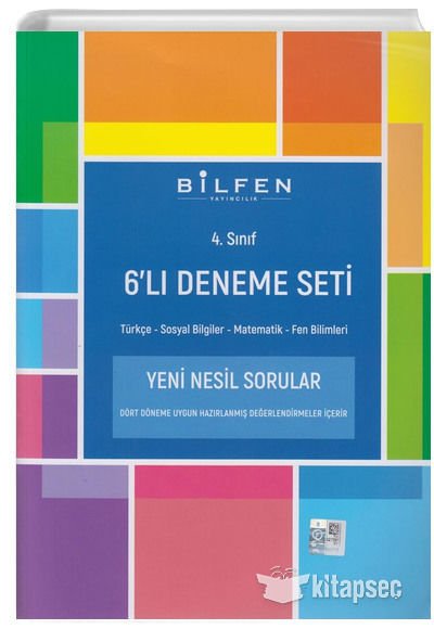 Bilfen 4 Sınıf Tüm Dersler Yeni Nesil Sorular Deneme Sınavı Seti