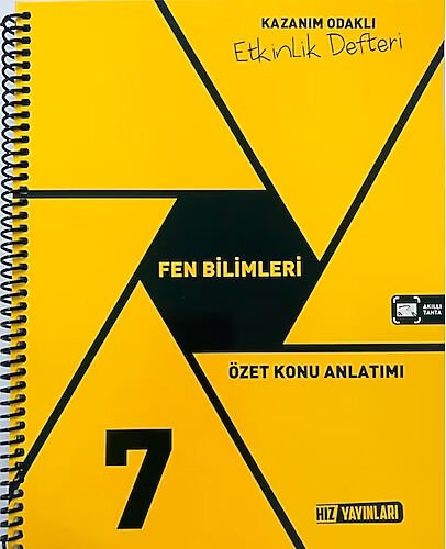 7. Sınıf Fen Bilimleri Etkinlik Defteri Hız Yayınları
