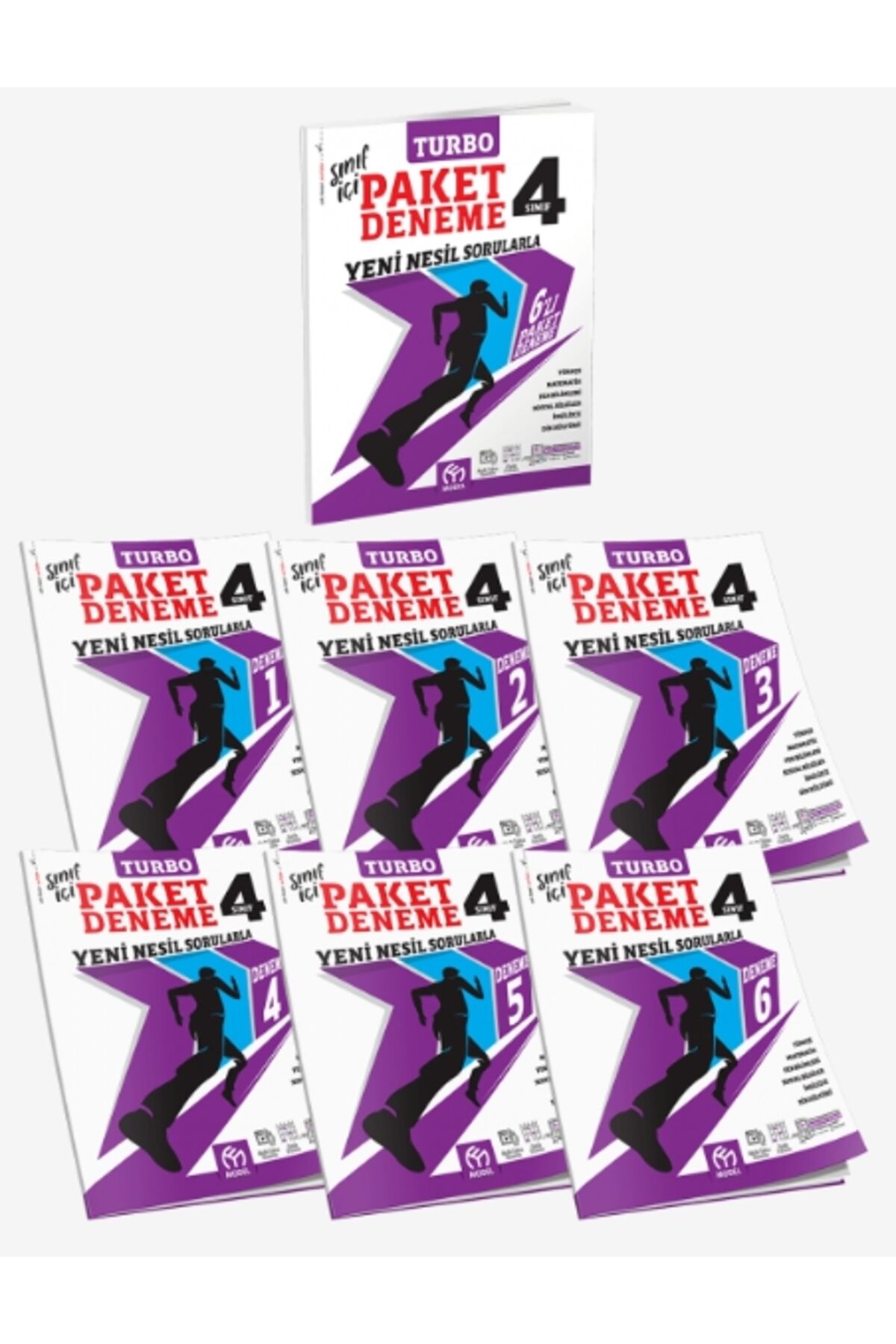 Model Eğitim Yayınları 4.sınıf Turbo Paket Deneme Yeni Nesil Sorularla