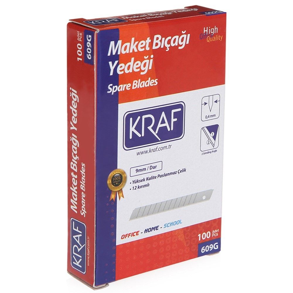 Kraf Maket Bıçağı Yedeği Dar 10 lu 609G