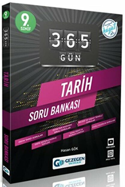 9. Sınıf 365 Gün Tarih Soru Bankası / Hasan Gök / Gezegen Yayıncılık / 9786257466424