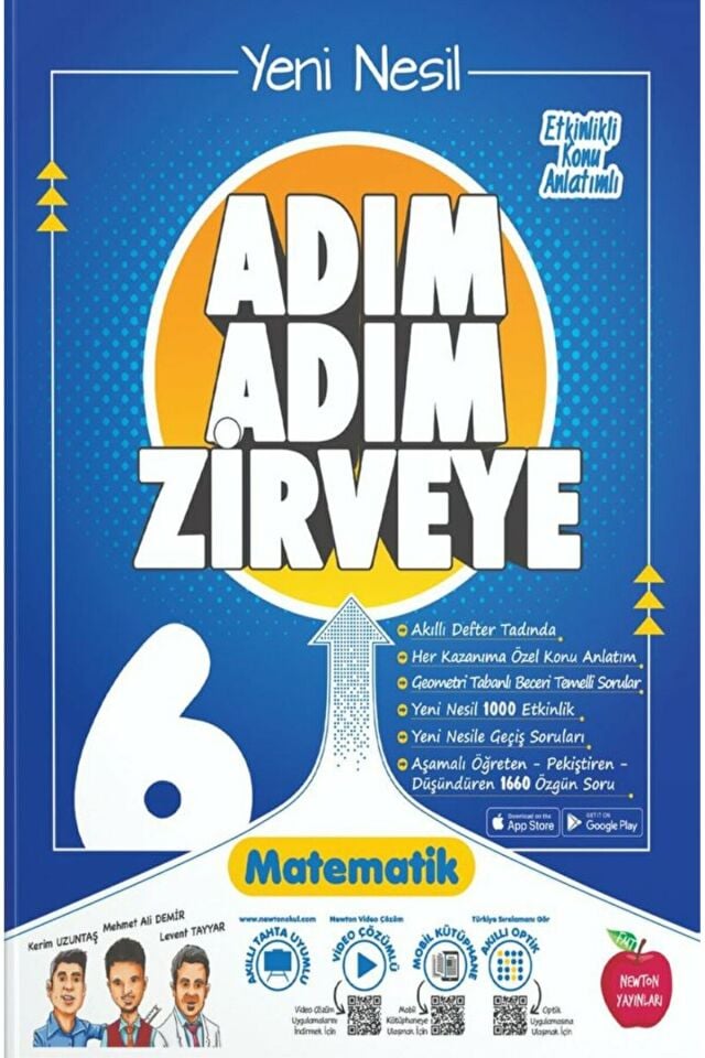 6. Sınıf Adım Adım Zirveye Matematik Soru Bankası / Kolektif / Newton Yayınları / 9786057336644