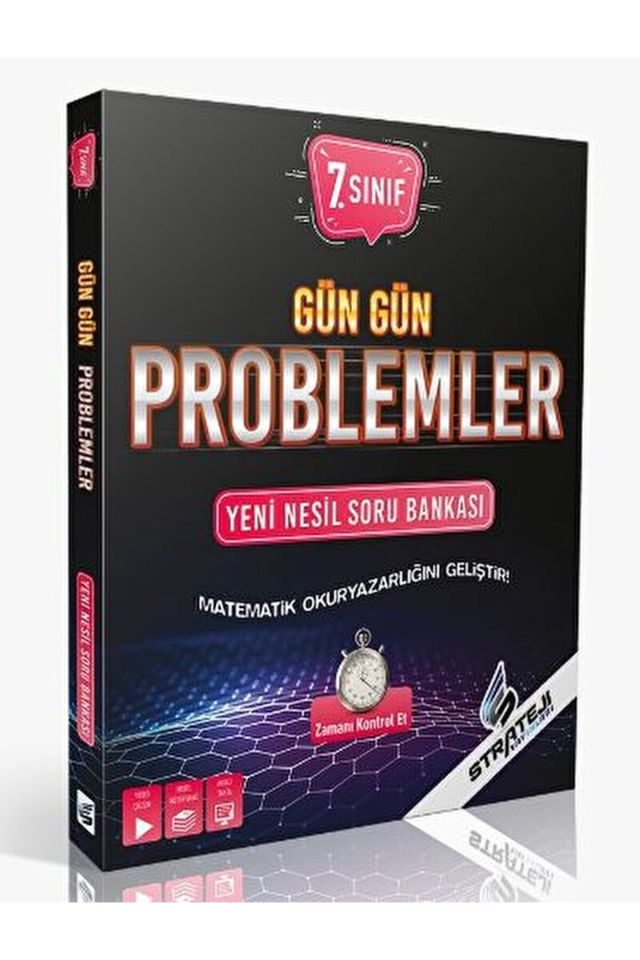 7. Sınıf Gün Gün Problemler Yeni Nesil Soru Bankası / Kolektif / Strateji Yayınları / 9786257222426