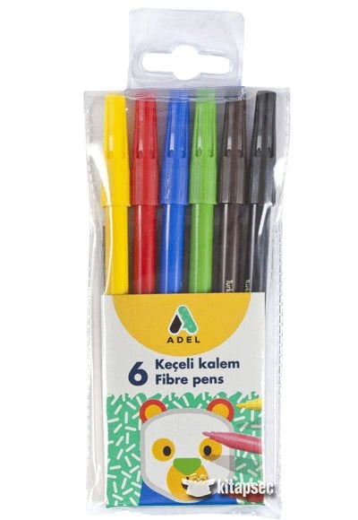 Adel Keçeli Kalem Boya 6 Renk