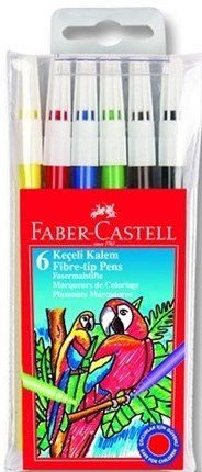 FABER CASTELL KEÇELİ KALEM 6 RENK