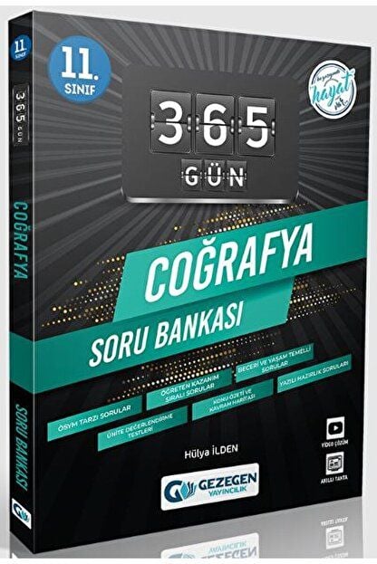 11. Sınıf 365 Gün Coğrafya Soru Bankası / Hülya İlden / Gezegen Yayıncılık / 9786257466585