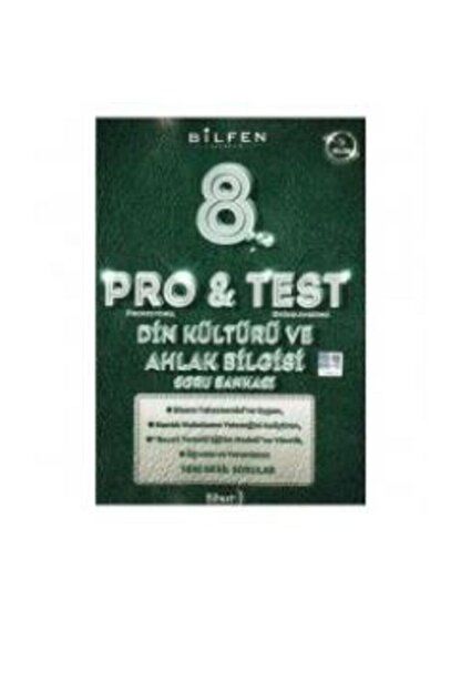 Bilfen Yayınları 8. Sınıf Pro & Test Din Kültürü Ve Ahlak Bilgisi Soru Bankası