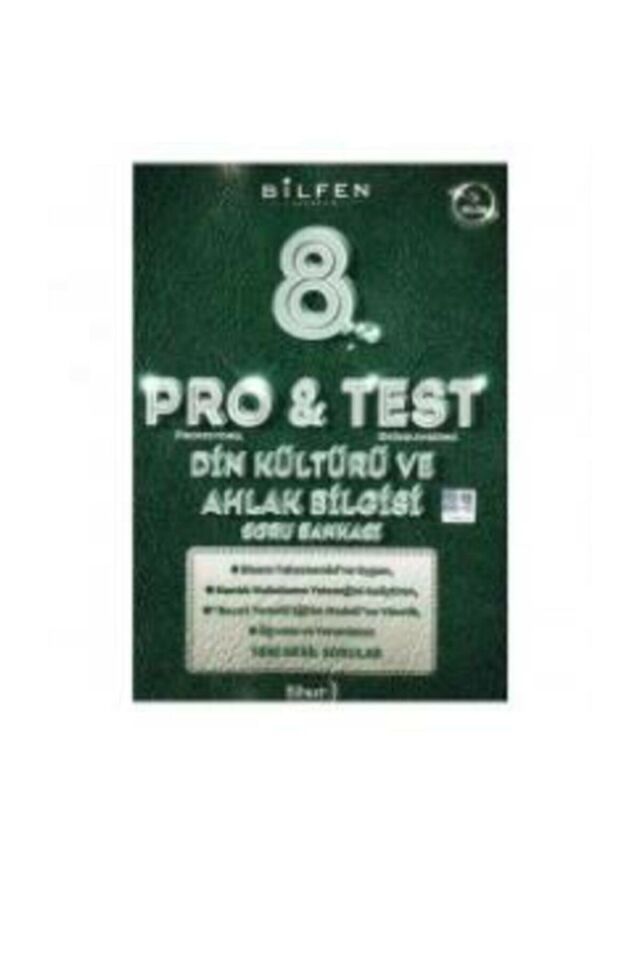 Bilfen Yayınları 8. Sınıf Pro & Test Din Kültürü Ve Ahlak Bilgisi Soru Bankası