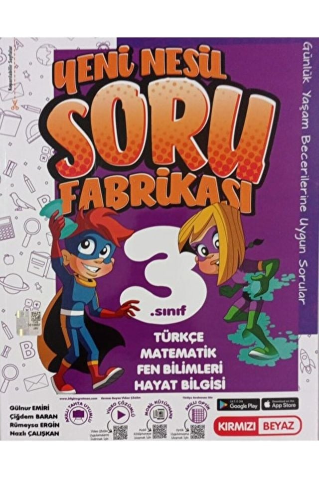 3. Sınıf Yeni Nesil Soru Fabrikası / Gülnur Emiri / Kırmızı Beyaz Yayınları / 9786257461627