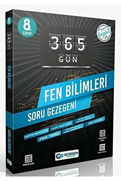 8. Sınıf Fen Bilimleri 365 Gün Soru Gezegeni / Kolektif / Gezegen Yayıncılık / 9786257968720