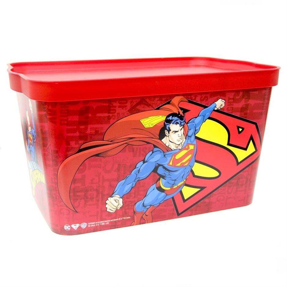 Tuffex Superman Desenli Dekoratif Oyuncak Kutusu 24 Lt.