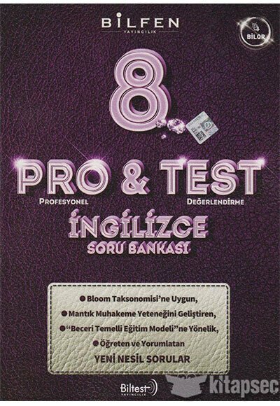 Bilfen 8 Sınıf İngilizce ProTest Soru Bankası