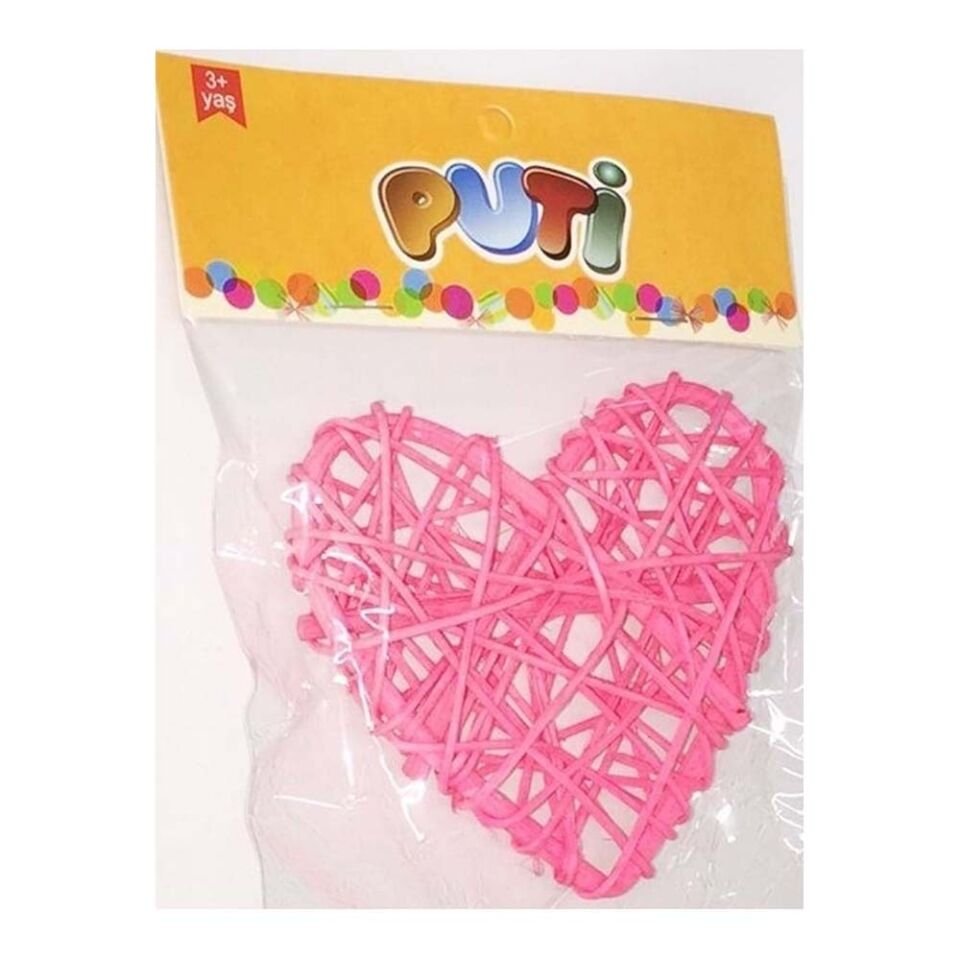 PUTİ BAMBU SÜS KALP TEKLİ