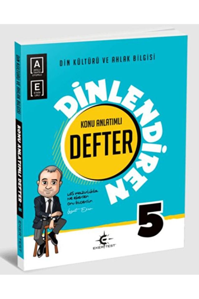 5. Sınıf Din Kültürü ve Ahlak Bilgisi Dinlendiren Defter / Eker Test Yayınları / 9786059054713