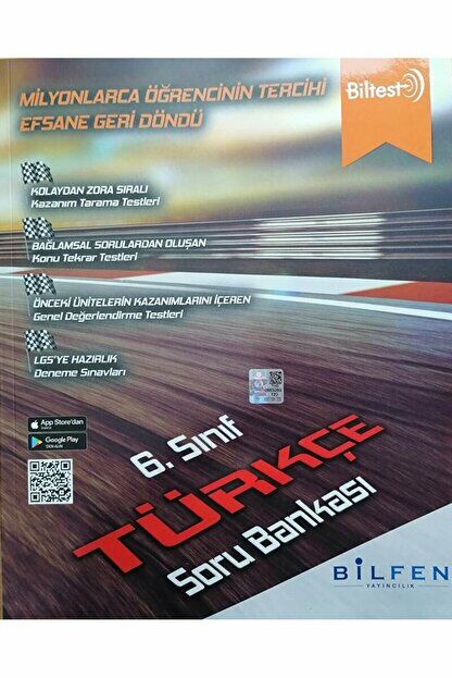 6. Sınıf Biltest Türkçe Soru Bankası / Kolektif / Bilfen Yayıncılık / 9786258337624