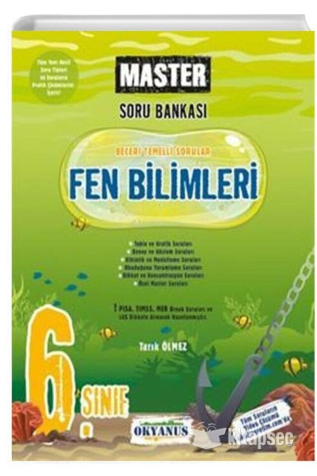 2023 Okyanus Yayınları 6. Sınıf Master Fen Bilimleri Soru Bankası