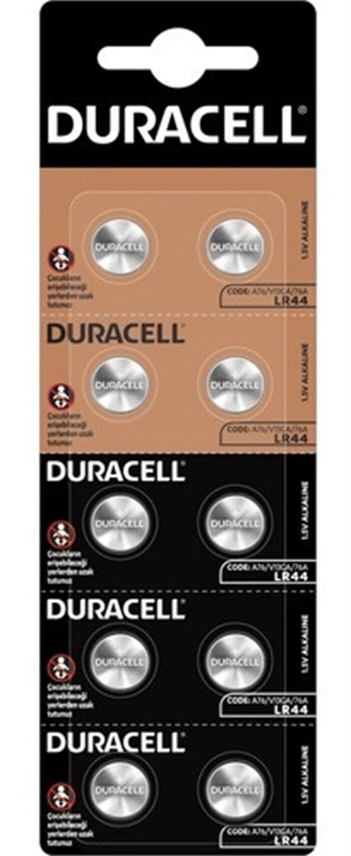 DURACELL PİL DÜĞME 1,5V 2 Lİ 5003553 LR44