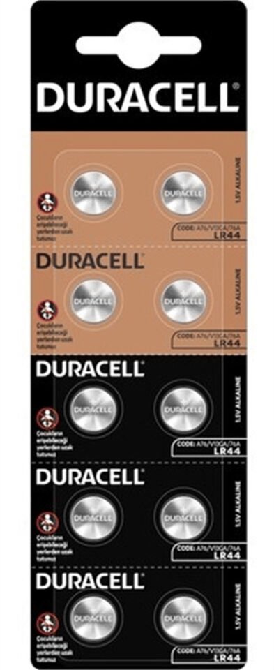 DURACELL PİL DÜĞME 1,5V 2 Lİ 5003553 LR44