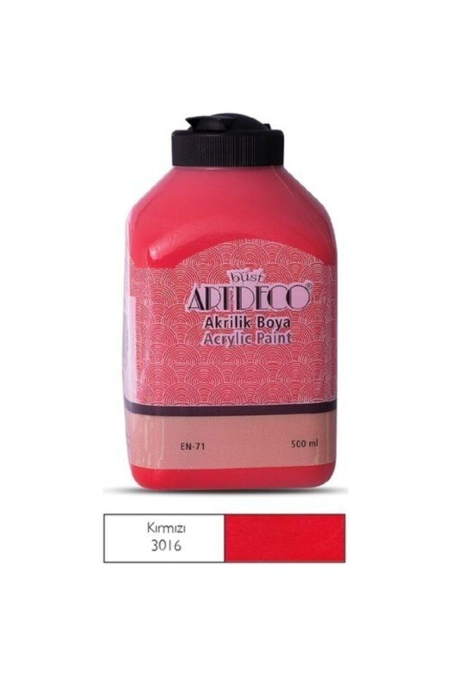 Akrilik Boya 500ml Kırmızı / 3016